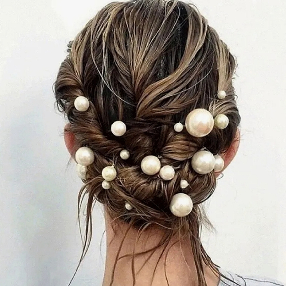 ⁹Exquisitely Elegant Feminine Pearl Hair Bobby Pins Hairpins Accessories